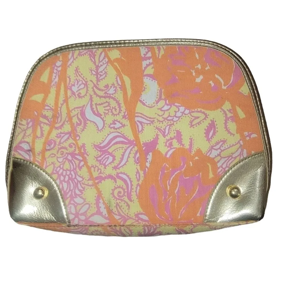 Lilly Pulitzer Originals floral makeup bag clutch
